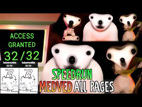 How to Find All Pages MEDVED Speedrun [Full Walkthrough] - Roblox